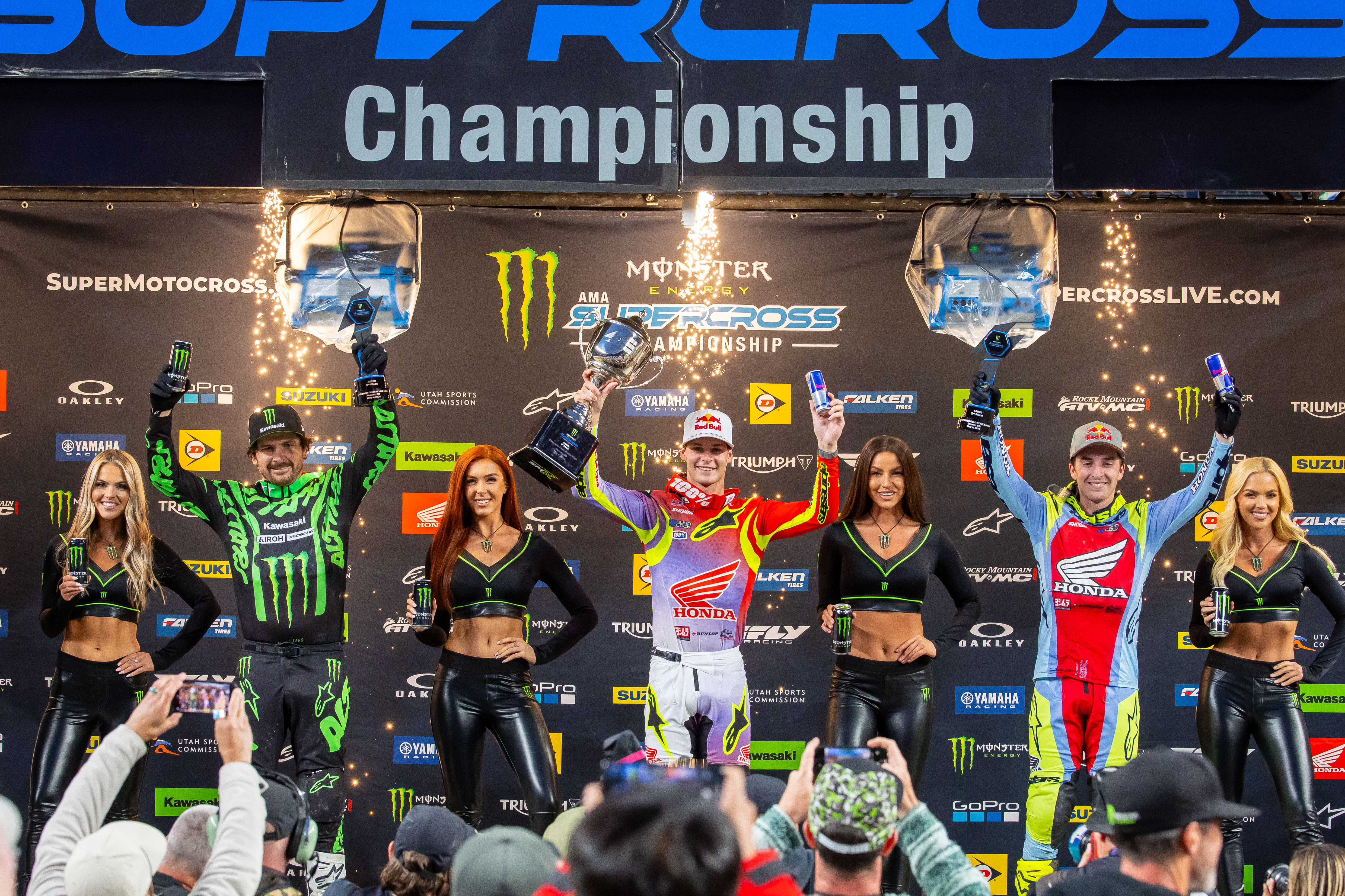 The Lawrence brothers became the first brothers in Supercross history to finish 1-2.